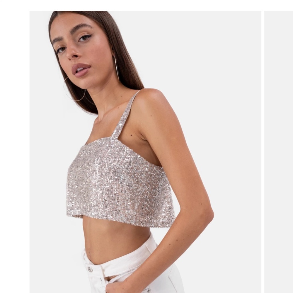 adika sequence cropped tank top